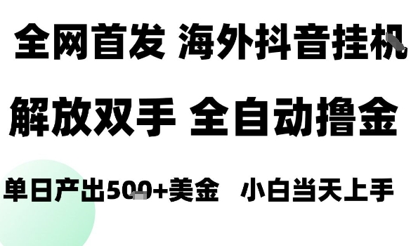 海外抖音无人直播,单日产出1.5k+,长期稳定,新手可玩,无脑操作【揭秘】-智通