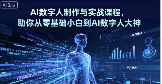 AI数字人制作与实战课程,助你从零基础小白到AI数字人大神-智通