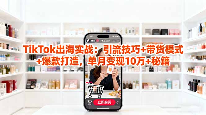 「TikTok出海实战」引流技巧+带货模式+爆款打造,单月变现10万+秘籍-智通