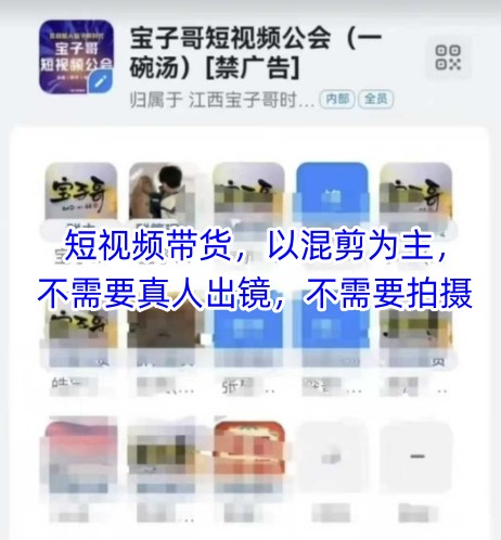 宝子哥头部团队短视频带货,以混剪为主,不需要真人出镜,不需要拍摄【更新9月】-智通