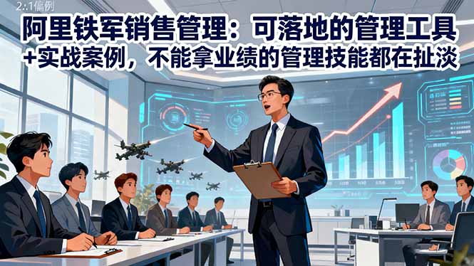 阿里铁军销售管理:可落地的管理工具+实战案例,不能拿业绩的管理都在扯淡-智通网创