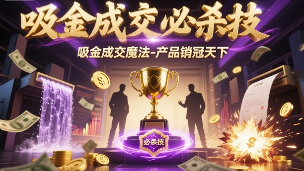 吸金成交必杀技,吸金成交魔法-产品销冠天下-智通网创